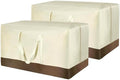 Christmas Tree Storage Bag, Outdoor Cushion Storage Bags 68 inch Extra Large Patio Furniture Cushion Storage Bag Waterproof Garden Cushion Storage Covers (2 Pack, 68"L x 30"W x 20"H), Beige by lihtsofty