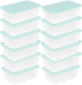 Sterilite 30 Pack Stackable Storage Bin with Lid, Clear Plastic Design, 6 Quart by Sterilite