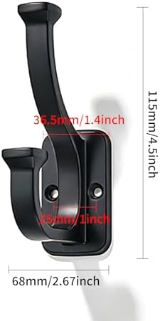 10 Pack 4-1/2inch Black Coat Hooks - Image 2
