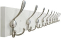 SKOLOO Creations White Solid Wood Wall Mounted Coat Rack, 10 Hooks, 38-1/8" Long - Kitchen, Mudroom, Entryway, Bathroom - Includes Mounting Hardware, Wall Coat Hanger, Towel Rack by SKOLOO