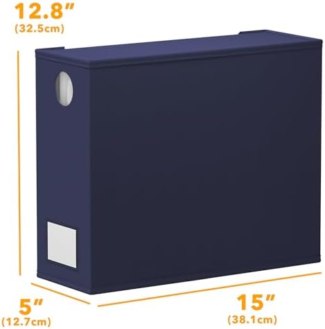 SpaceAid 12 Pack Bed Sheet Organizers and Storage, Foldable Linen Closet Organizer, Set Folder Keeper With Window XL (Queen & King Size) Bedding Container (Navy Blue) - Image 7