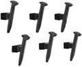 Cast Iron Industrial Railway Nail-Head Decorative Wall Hook (Set of 6) | for Towels, Bags, Purses, Coats, Jackets, Scarves, Hats, Robes | Use in Entryway, Bedroom, Hallway, Bathroom, Kitchen - Black by DANYAB