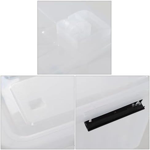 70 Quart Plastic Storage Bins with Wheels, Clear Large Plastic Boxes with Lids, 4 Packs - Image 3