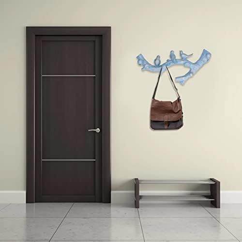 Birds On Branch Hanger Rack, Birds On Tree Branch Decor Wall Mounted Coat Rack with Hooks Decorative Wall Mount Keys Bags Rack for Keys Towels(S) - Image 5