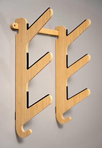 Grassracks Bamboo & Birch Snowboard Rack and Skateboard Rack - Moloka`i Series Snowboard Wall Mount - Image 4
