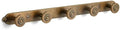 Coat Rack Wall Mounted, Antique Brass Zinc Alloy with 5 Hooks by Deuschwer