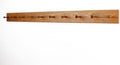 Cherry Shaker Peg Rack 4.5" Extra Wide (Cherry, 58" x 4.5 with 10 pegs) by PEG+AND+RAIL