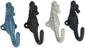 Zeckos Set of 4 Coastal Seahorse Decorative Wall Hooks, 5 Inch Multicolor by Zeckos