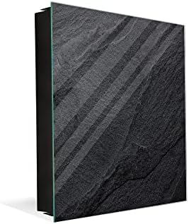 Concept Crystal 50 Keys Cabinet with Decorative Front Panel and Glass White Board KN06: Textures and Tiles 2 Series by ConceptCrystal
