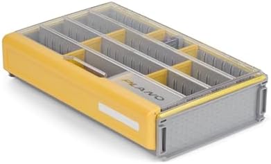 Plano EDGE 3700 Premium Deep Tackle Utility Box, Clear and Yellow, Waterproof and Rust-Resistant Bait and Terminal Tackle Storage Organization Box by PLANO%C2%AEOutdoors