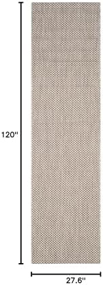SAFAVIEH Courtyard Collection 2'3" x 10' Beige/Brown CY8521 Indoor/ Outdoor Waterproof Easy Cleaning Patio Backyard Mudroom Runner Rug - Image 2