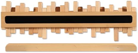 Coat Rack Wall Mount Piano Flip Down Wall Hook Rack 7 Hooks Beech - Image 5