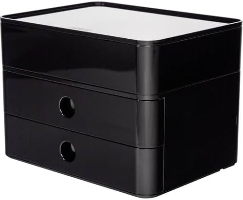 Han 1100-13 Allison SMART-Box Plus, Drawer Box with 2 Drawers and Utensil Box, Jet Black by Unknown