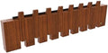 Paint Wood Wall Mounted Coat RackHooks Piano Key Hangers Natural Solid Wood Hanger Non-Woven Fabric Clothes Hangers for Closet, Kitchen, Bedroom, Bathroom, Entryway（LED+Walnut 8 Hooks） by MurphyBedKitMattresFrame