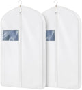 43 Inch Cotton Garment Bag for Hanging Clothes, 3 Pack Suit Bag by Kntiwiwo