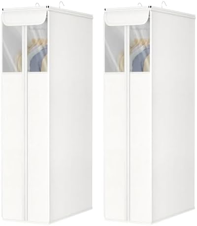 Univivi Cotton Garment Bag, Large Cloth Storage Bag, 40 Inch, 2 PCS by Univivi