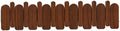 Wall Mounted Piano Key Hanger | Flip Style Hook | Entrance Wall Art Hook, Made of Oak Wood (3 Times Painted, 4 Times Polished) (Arc Walnut, 8Hooks) by FleiSleep