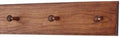 Cherry Shaker Peg Rack 4.5" Extra Wide (Mahogany, 18" x 4.5" with 3 pegs) by PEG+AND+RAIL