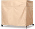 Outdoor 3 Triple Seater Hammock Patio Swing Chair Cover, Water-Resistant, All Weather Protection, Beige Color by uHousDecoTeddyBearPlushToy