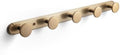 Goo-Ki Champagne Bronze Coat Rack Wall Mount with Orbit Rim Backplate, Heavy Duty Zinc Coat Hooks Wall Mounted, Modern Soft Gold Hat Hanger and Towel Rack for Entryway, Mudroom, and Bathroom(5 Hooks) by Home