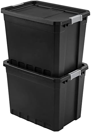 Sterilite TOTE STACKER BLACK 27GA 14889004 - Image 3