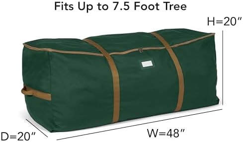 Covermates Keepsakes Christmas Tree Cinch Bag – Durable Polyester Tree Storage with Reinforced Handles & Built-In Cinch Straps – Trees, Lights & Holiday Décor, Green - Image 3