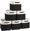FinishingBo 11 inch Cube Storage Bin 6 Pack, Cube Organizer Bins by SimplifySpaceSimplifyLife