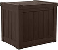 Suncast 22 Gal, Small Outdoor Storage Deck Box, Resin, Flat Lid, Java by Unknown