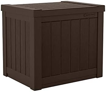 Suncast 17 x 22 Inch Resin 22-Gallon Patio Storage Deck Box, Java Brown (2 Pack) - Image 6