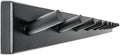 WEBI Coat Rack Wall Mounted,10 Hooks,38" Long Coat Hanger Wall Mount,Bamboo Peg Rail Hat Rack for Wall,Caps,Jacket,Clothes,Black by WEBI