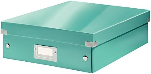 Leitz Organiser Box, Click and Store Range 60580051 - Medium, Ice Blue by Leitz