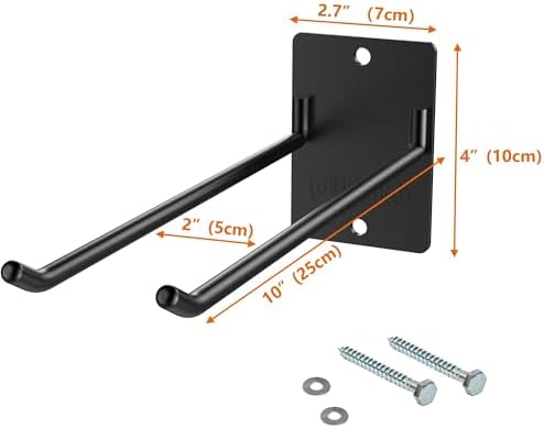 4-Pack Solid Steel Garage Wall Hooks for Tools - Image 7