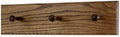 Solid Oak Xtra-Wide Shaker Peg Rack -Made in The USA - Walnut Stain 18 x 4.5 Inches with 3 Pegs by PEG+AND+RAIL