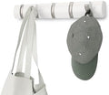 Umbra Flip Coat Rack, Wall Mounted 5-Hook Space Saving, White/Nickel by Umbra
