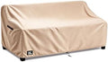 3-Seater Outdoor Sofa Cover, 85Wx38Dx35H inches Outdoor Furniture Covers Waterproof,100% Waterproof Heavy Duty Patio Furniture Covers,Light Brown Minimalism Style Outdoor Couch Cover by FinibokoFurnitureCovers
