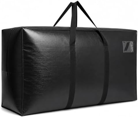Extra Large Storage Duffle Bag, Black, 56x27x15inch - 1PACK by HaoHakka
