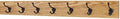 PegandRail Oak Wall Mounted Coat Rack with Bronze Hooks 4.5" Ultra Wide (Golden Oak, 36" x 4.5" with 7 Hooks) by PEG+AND+RAIL