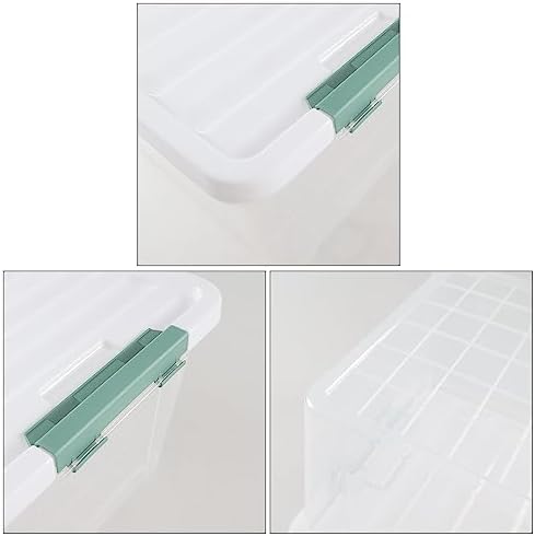 20 Qt Plastic Storage Bins with Lids, 6-Pack Stackable Containers - Image 3