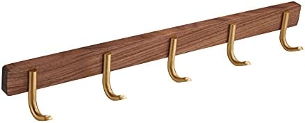 Wall Mounted Coat Rack, 5 Hooks - J Shape by SARIHOSY