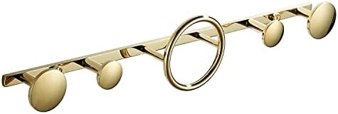 Coat Hooks for Wall Mounted Creative Modern Coat Rack Entryway Storage Hook Metal Row Hooks Hanging Robe & Towel Hooks Brass Polished Gold Finished by LANGPAI