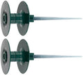 2PCS Garden Hose Guide Spike, 10 Inch Rust Free Zink Sturdy Metal Stake, Heavy Spin Top, Keeps Garden Hose Out of Flower Beds for Plant Protection by Unknown