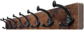 WEBI Rustic Coat Rack Wall Mount,35.43" Long 8 Cast Iron Coat Hooks Wall Mounted,Heavy Duty Farmhouse Wood Coat Hanger Wall Antique Vintage Hooks for Hanging Jacket,Clothes,Backpack,Rustic Brown by WEBI