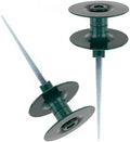 2 Pack Garden Hose Guide Spike, 10 Inch Rustproof Zinc Sturdy Metal Stake, Heavy Duty Spin Top, Keeps Garden Hose Out of Flower Beds for Plant Protection by Unknown