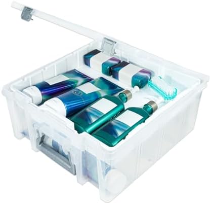 Best Kept Super Satchel Double Deep with Lift-Out Tray, Clear by BestKept