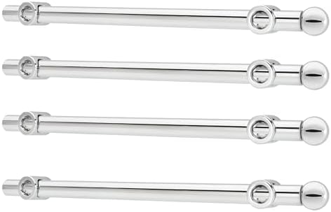 Rev-A-Shelf 14" Pull Out Valet Rod, Extendable Sliding Clothes Storage Hanging Rack with Mounting Hardware, Chrome, CVR-14-CR (4 Pack) by Rev-A-Shelf