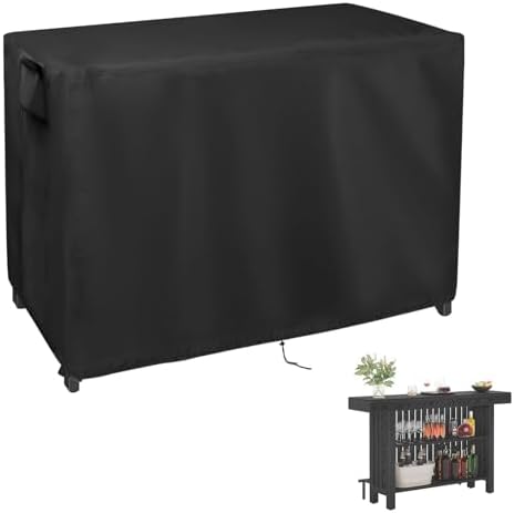 Outdoor Bar Table Cover for Home Bar Furniture-63x16x41inch by PatioFurnitureCover