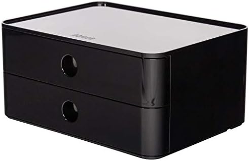 Han 1120-13 Allison SMART-Box, Designer Drawer Box, Stackable with 2 Drawers, Jet Black by Unknown