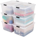 IRIS USA 6-Pack 32.5 Quart Clip Box with Latching Lid by IRISUSA