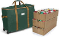 Covermates Rolling Adjustable Ornament Storage Bag, 25.5"W x 13"D x 18.5"H by Covermates
