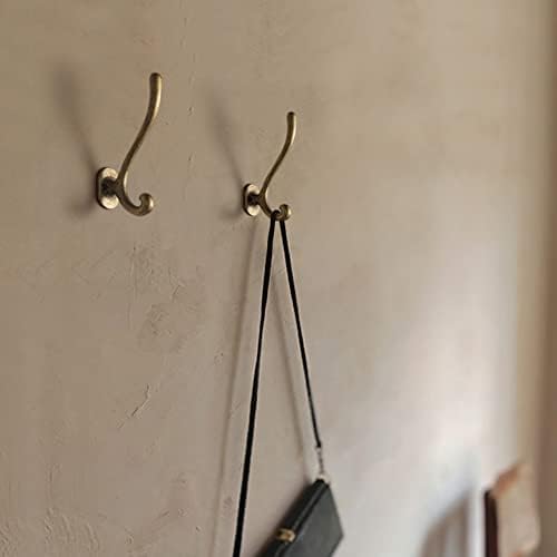 Goo-Ki Vintage Retro Antique Brass Zinc Alloy Coat Hooks - Affordable Luxury Coat Hoooks Hardware for Bedroom, Kitchen, 6 Pack - Image 5